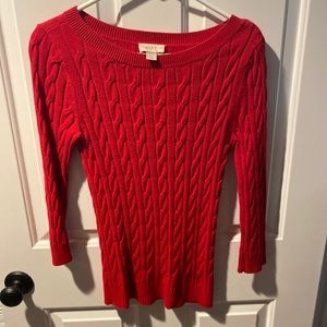 TWO LOFT cableknit sweaters - XS
